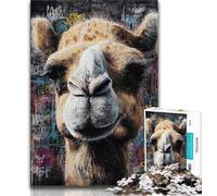 Jigsaw Puzzles for Teenagers 2000 Piece Puzzle Camel Art,Stress Reliever Difficult Challenge Every Piece Is Unique - Challenging Family Fun Game 70x100cm
