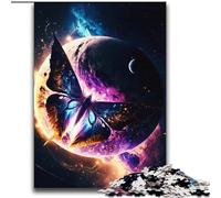 Jigsaw Puzzles for Teenagers 2000 Piece Puzzle Cosmic Nebula Butterfly Educational Games Home Decoration Artists Collection, Fine Art 70x100cm