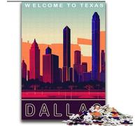 Jigsaw Puzzles for Teenagers 2000 Piece Puzzle Dallas Texas, Educational Toys for Is Ideal As A Gift for The Whole Family for And 14 Years Old 70x100cm