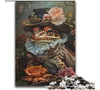 Jigsaw Puzzles for Teenagers 2000 Piece Puzzle Flower Frog,Educational Family Game with Fully Interlocking Randomly Shaped Pieces 70X100cm