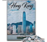 Jigsaw Puzzles for Teenagers 2000 Piece Puzzle Hong Kong, Stress Relief Toys Unique Birthday And Gifts for Ages 14+ 70x100cm