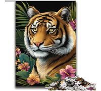 Jigsaw Puzzles for Teenagers 2000 Piece Puzzle Mysterious Tiger Educational Games Home Decoration Artists Collection, Fine Art 70x100cm