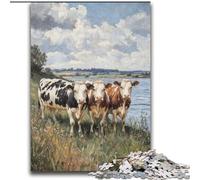 Jigsaw Puzzles for Teenagers 2000 Piece Puzzle Three Cows,Toys Educational Games Stress Relieving Great Gifts And Toys 70X100cm