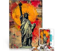 Jigsaw Puzzles for teenagers 2000 Piece Sculpture Liberty USA Mustermontage Wanddekoration Einzigartige Geburtstags- und Weihnachtsgeschenke70x100cm