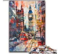 Jigsaw Puzzles for Teenagers 2000 Piece Watercolor London Big Ben for And from 14 Years And over Play Toys Because It Is Ideal As A Gift for The Whole Family 70x100cm