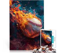 Jigsaw Puzzles for teenagers 2000 Pieces Abstract Baseball Flames Lernspielzeug Die Liebe zwischen Paaren stärken70x100cm