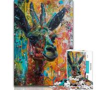 Jigsaw Puzzles for Teenagers 2000 Pieces Alpaca Graffiti,Family Activity Fun at Home Activities,Birthday Present,Travel Gifts 70x100cm