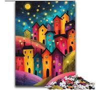 Jigsaw Puzzles for Teenagers 2000 Pieces Art Village Help The Brain Exercise Addictive Toys to Cultivate Patience Perfect Decoration 70x100cm