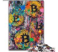 Jigsaw Puzzles for Teenagers 2000 Pieces Bitcoin Graffiti Learning Educational Toys Family Games Gifts for Friends And Family 70x100cm