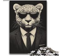 Jigsaw Puzzles for Teenagers 2000 Pieces Black And White Leopard,Help The Brain Exercise Addictive Toys to Cultivate Patience Perfect Decoration 70X100cm