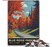 Jigsaw Puzzles for Teenagers 2000 Pieces Blue Ridge Parkway,for Educational Game Challenge Toy Deal As Gifts for The Whole Family 70x100cm
