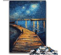 Jigsaw Puzzles for Teenagers 2000 Pieces Bridge Under The Night Sky for Age 14 Years And over Beautiful Design GameBeautiful Design Game Great Gift 70x100cm