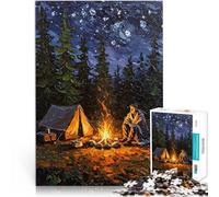 Jigsaw Puzzles for teenagers 2000 Pieces Campfire Under the Stars Familienspaß einzigartiges Herausforderungsspiel70x100cm