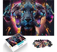 Jigsaw Puzzles for teenagers 2000 Pieces Colorful Panther Collage 2 Familienspaß Heimdekoration Spielzeug70x100cm