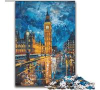 Jigsaw Puzzles for Teenagers 2000 Pieces Colourful Big Ben for Age 14 Years And over Beautiful Design GameBeautiful Design Game Great Gift 70x100cm