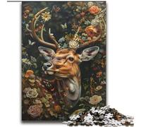 Jigsaw Puzzles for Teenagers 2000 Pieces Floral Deer Help The Brain Exercise Addictive Toys to Cultivate Patience Perfect Decoration 70x100cm