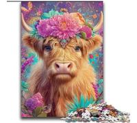 Jigsaw Puzzles for Teenagers 2000 Pieces Flower Yak for Age 14 Years And over Beautiful Design GameBeautiful Design Game Great Gift 70x100cm