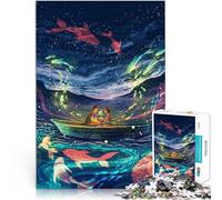Jigsaw Puzzles for teenagers 2000 Pieces Flying fish Staycation: Zeit totschlagen Einzigartige Wohndekoration und Geschenke70x100cm