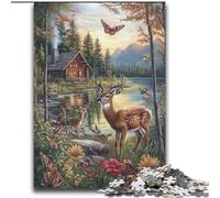 Jigsaw Puzzles for Teenagers 2000 Pieces Jungle Deer for Age 14 Years And over Beautiful Design GameBeautiful Design Game Great Gift 70x100cm