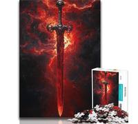 Jigsaw Puzzles for Teenagers 2000 Pieces Medieval Magic Sword,Help The Brain Exercise Addictive Toys to Cultivate Patience Perfect Decoration 70x100cm