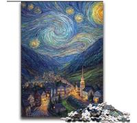Jigsaw Puzzles for Teenagers 2000 Pieces Night Sky City Cityscape Help The Brain Exercise Addictive Toys to Cultivate Patience Perfect Decoration 70x100cm