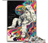 Jigsaw Puzzles for Teenagers 2000 Pieces Psychedelic Astronaut Suitable for People Aged 14 And Above Educational Game Challenge Toy Gift For Birthdays 70x100cm