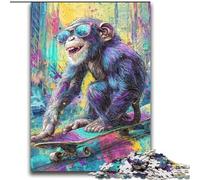 Jigsaw Puzzles for Teenagers 2000 Pieces Psychedelic Monkey for Age 14 Years And over Beautiful Design GameBeautiful Design Game Great Gift 70x100cm