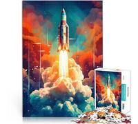Jigsaw Puzzles for teenagers 2000 Pieces Rocket Smoke Handgeschwindigkeitswettbewerb Eltern-Kind-Interaktion70x100cm