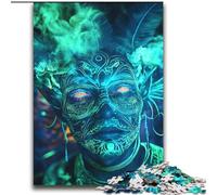 Jigsaw Puzzles for Teenagers 2000 Pieces Smoke Skull,Toys Educational Games Stress Relieving Unique Home Decor And Gifts 70x100cm