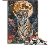 Jigsaw Puzzles for Teenagers 2000 Pieces Tiger Under The Moon Learning Educational Toys Family Games Gifts for Friends And Family 70x100cm