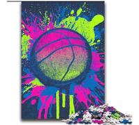 Jigsaw Puzzles for Teenagers 2000 Pieces Watercolor Basketball Help The Brain Exercise Addictive Toys to Cultivate Patience Perfect Decoration 70x100cm