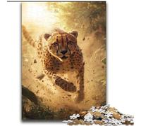 Jigsaw Puzzles for Teenagers 2000 Running Leopard Stress Reliever Staycation Kill Time Perfect Decoration for Age 14+ 70x100cm