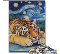 Jigsaw Puzzles for Teenagers 2000 Tiger Night Sky Educational Games Home Decoration for Is Ideal As A Gift for The Whole Family 70x100cm