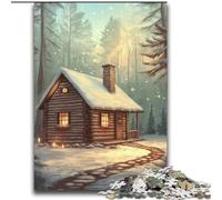 Jigsaw Puzzles for Teenagers 2000 Winter Cabin Educational Games Home Decoration for Is Ideal As A Gift for The Whole Family 70x100cm