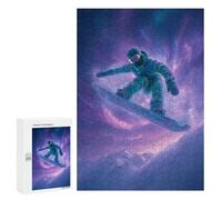 Jigsaw Puzzles for Teenagers 300 PCS Galactic Snowboarding Adventure -1 Jigsaw Puzzles for Teenagers Enhance Memory for Birthday, Chrismas Beautiful Design Game 300 PCS