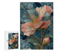 Jigsaw Puzzles for Teenagers 300 PCS Garden Peony Flower Art Print Jigsaws for Adults Puzzle Hand Speed Race for Birthday, Chrismas Challenging Game Gifts 300 PCS