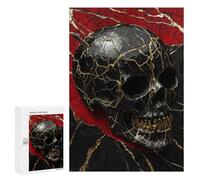 Jigsaw Puzzles for Teenagers 300 PCS Gothic Skull Decorative Wall Art Jigsaws for Adults Puzzle Hand Speed Race for Birthday, Chrismas Challenging Game Gifts 300 PCS
