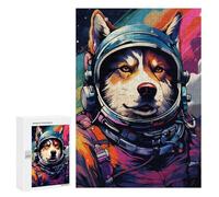 Jigsaw Puzzles for Teenagers 300 PCS Space Dog Explorer-137 Jigsaw Puzzles for Teenagers Enhance Memory for Birthday, Chrismas Beautiful Design Game 300 PCS