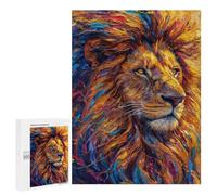 Jigsaw Puzzles for Teenagers 500 PCS Colorful Lion Painting Artwork-1 Jigsaw Puzzles for Teenagers Enhance Memory for Birthday, Chrismas Beautiful Design Game 500 PCS