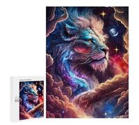 Jigsaw Puzzles for Teenagers 500 PCS Cosmic Lion Art Print-4 Jigsaw Puzzles for Teenagers Enhance Memory for Birthday, Chrismas Beautiful Design Game 500 PCS