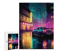 Jigsaw Puzzles for Teenagers 500 PCS Neon City Nightscape Jigsaw Puzzles for Teenagers Enhance Memory for Birthday, Chrismas Beautiful Design Game 500 PCS