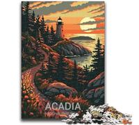 Jigsaw Puzzles for Teenagers Acadia National Park Suitable for Ages 14 And Up Family Games Deal As Gifts for The Whole Family (size 38x26cm)