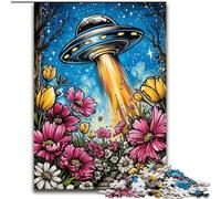 Jigsaw Puzzles for Teenagers Alien UFO, Suitable for Ages 14 And Up Home Decor Deal As Gifts for The Whole Family (Size 26x38cm)