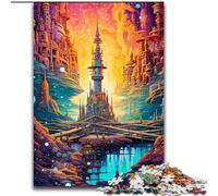 Jigsaw Puzzles for Teenagers Amazing Towers., Suitable for Ages 14 And Up Home Decor Deal As Gifts for The Whole Family (Size 26x38cm)
