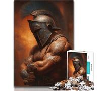 Jigsaw Puzzles for Teenagers Ancient Gladiator Warrior Puzzles for Teenagers,Family Entertainment Toys with Matching Poster And Trivia Sheet 38x26cm