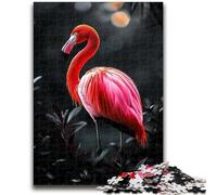 Jigsaw Puzzles for Teenagers Animal Flamingo 1000 Piece Puzzle,Stress Reliever Staycation Kill Time Enhance Love between Couples (50x75cm)