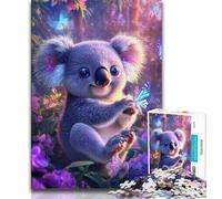 Jigsaw Puzzles for Teenagers Animal Koala Teenager Jigsaw,is Ideal As Gifts for The Whole Family Suitable for And 14 (size 75x50cm)
