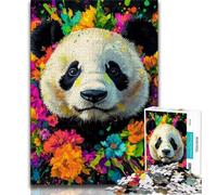 Jigsaw Puzzles for Teenagers Animal Panda Teenager Puzzles,Educational Games Home Decoration Birthday Present, Gifts, Wall Art (size 75x50cm)