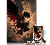 Jigsaw Puzzles for Teenagers Anime Demon Angel,Help The Brain Exercise Addictive Toys to Cultivate Patience Gift For Birthdays (38x26cm)