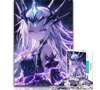 Jigsaw Puzzles for Teenagers Anime Demon Girl Teenager Jigsaw,Family Activity Fun at Home Activities, Birthday Present,Travel Gifts (size 38x26cm)